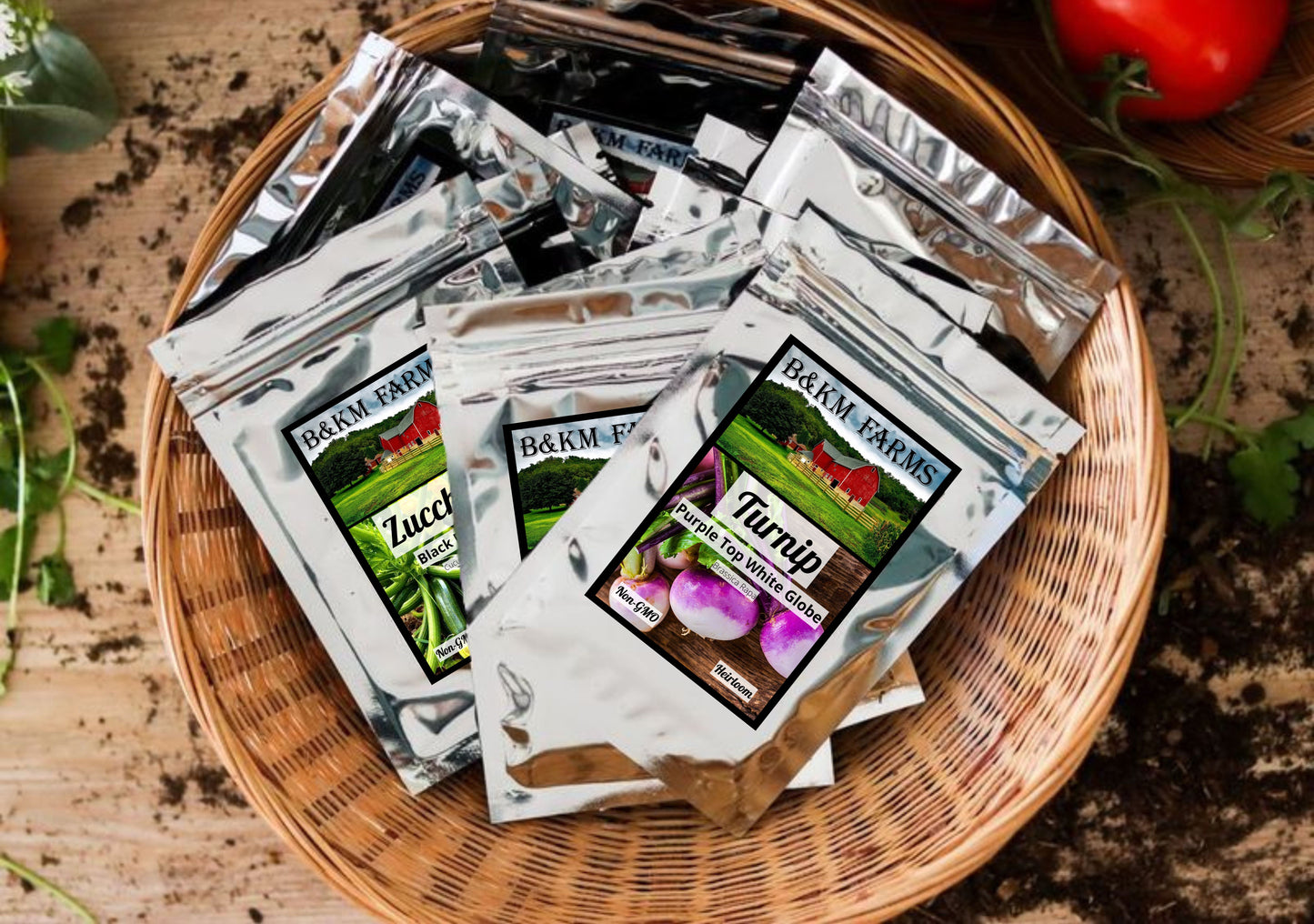100 Vegetable Seed Packets