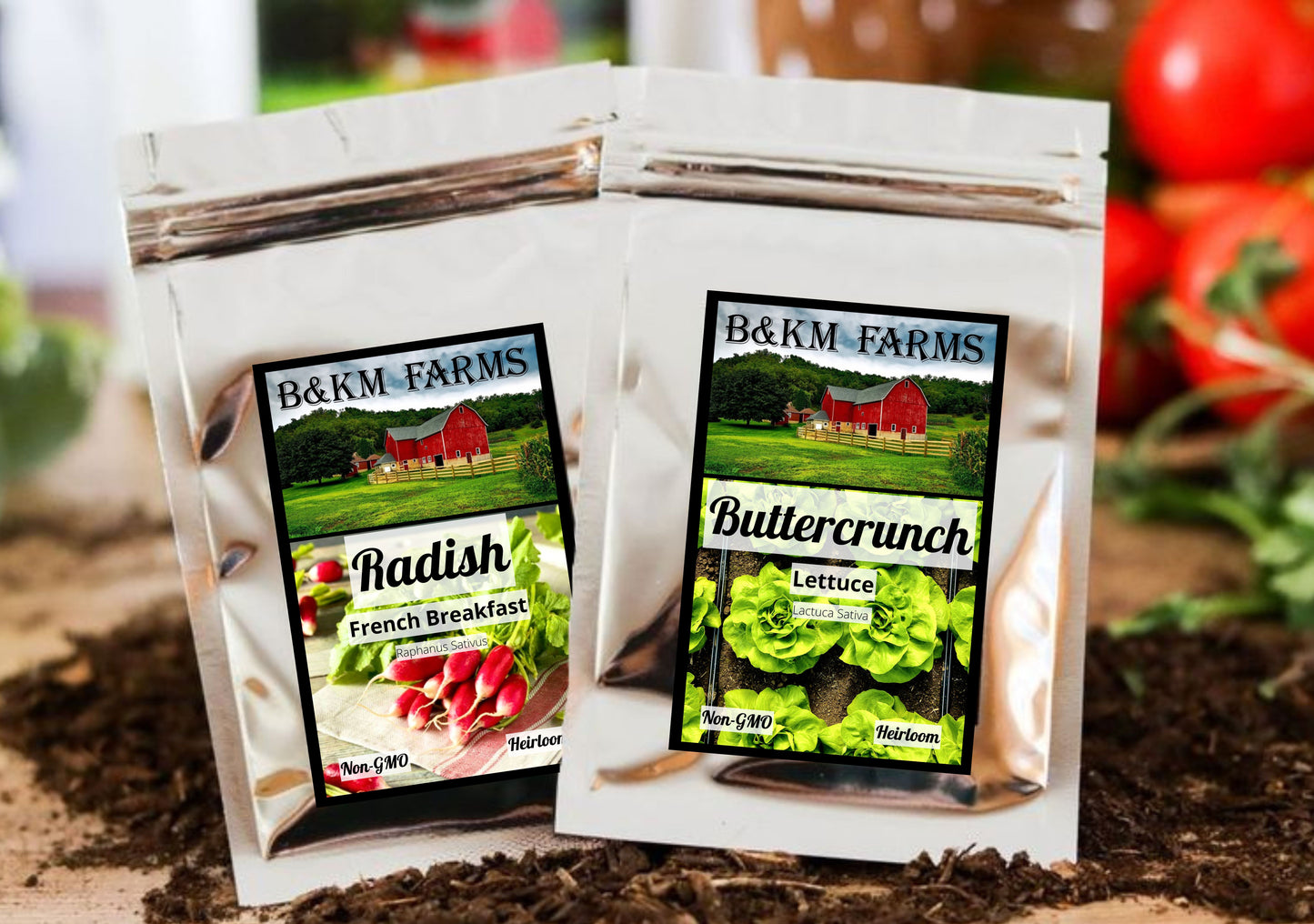 100 Vegetable Seed Packets
