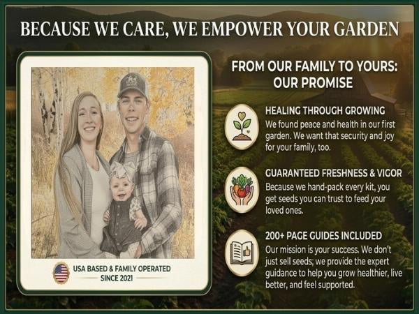 50 Vegetable Seed Packet Vault: 50,000 Heirloom Seeds