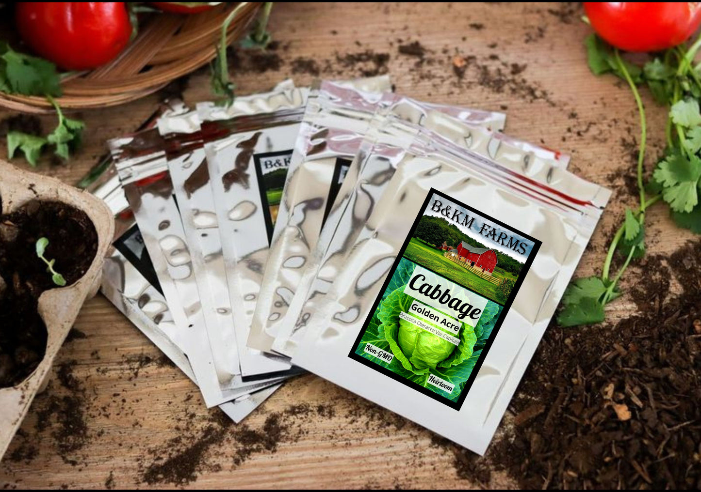 100 Vegetable Seed Packets