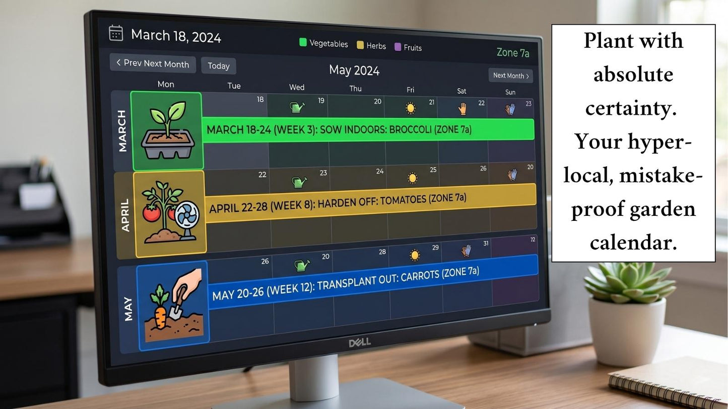 The Complete Garden Blueprint | Custom A-Z Digital Layout, Care Matrix & Personalized Planting Calendar