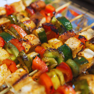 Grilled Vegetable & Chicken Kabobs