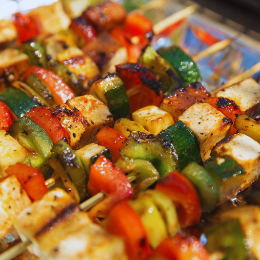 Grilled Vegetable & Chicken Kabobs