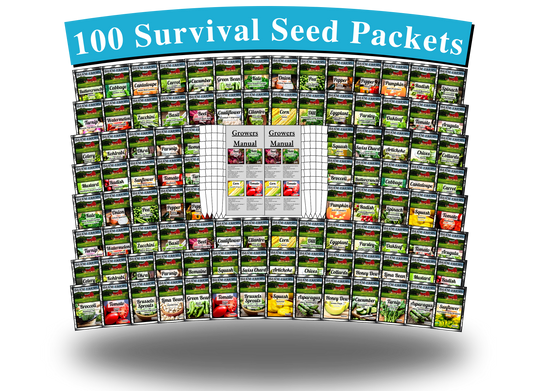 100 Vegetable Seed Packets