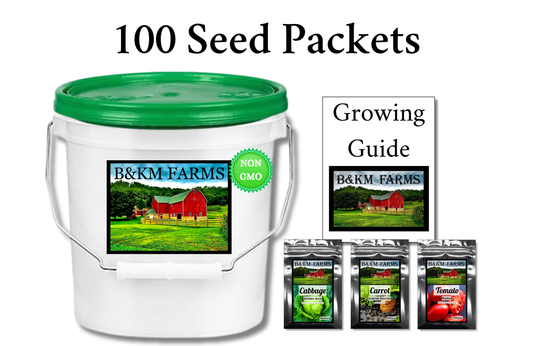 100 Vegetable Seed Packets