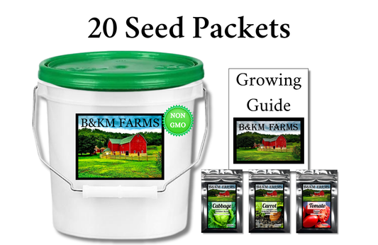 20 Vegetable Seed Packets