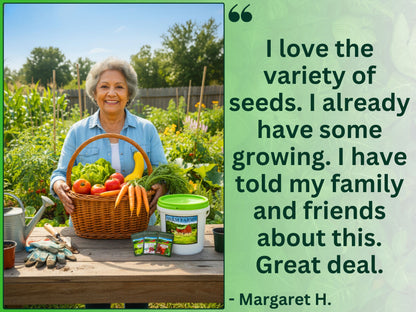 30 Seed Packet Vault: Heirloom, Non-GMO Vegetable Seed Packets