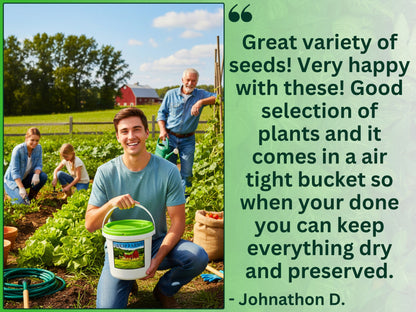30 Seed Packet Vault: Heirloom, Non-GMO Vegetable Seed Packets