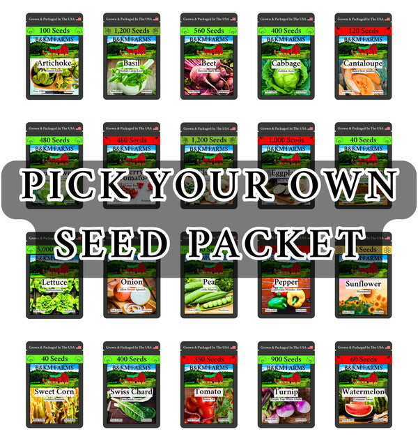 The Ultimate Heirloom Seed Collection | 50 Non-GMO Varieties | Build Your Own Custom Garden Bundle