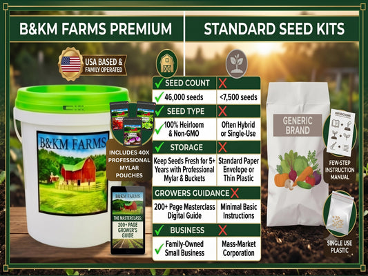 40 Vegetable Seed Packets. 46,000 Heirloom Non-GMO Seeds