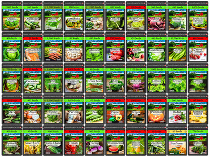 The Ultimate Heirloom Seed Collection | 50 Non-GMO Varieties | Build Your Own Custom Garden Bundle