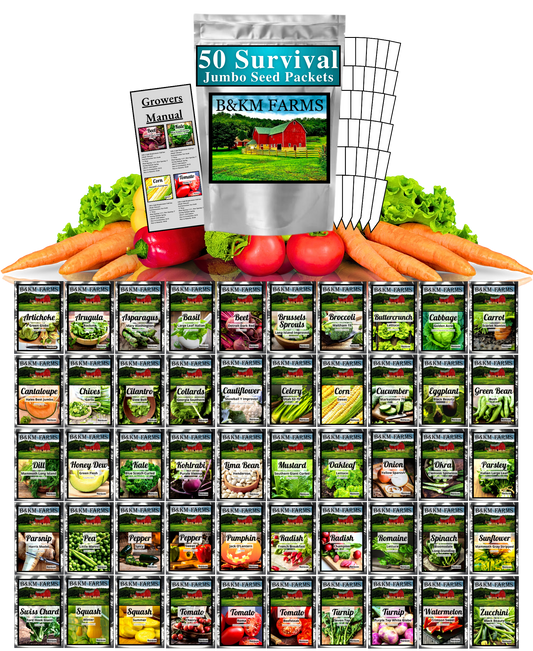 Shop Our 50 Vegetable Seed Garden Packages – B&KM Farms