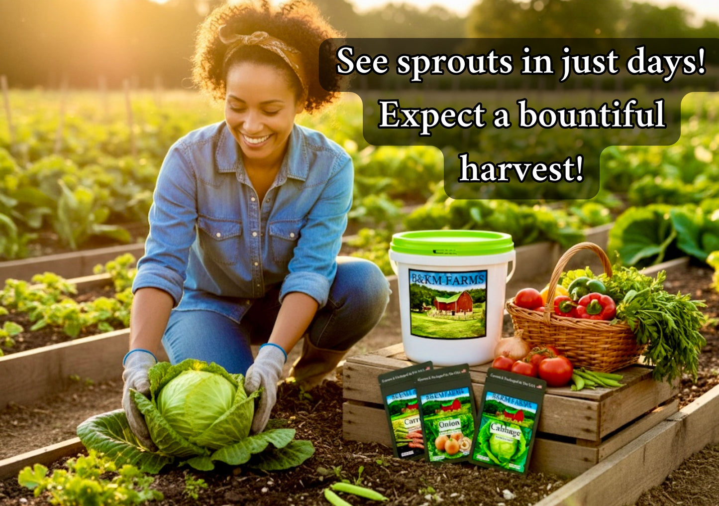 30 Seed Packet Vault: Heirloom, Non-GMO Vegetable Seed Packets