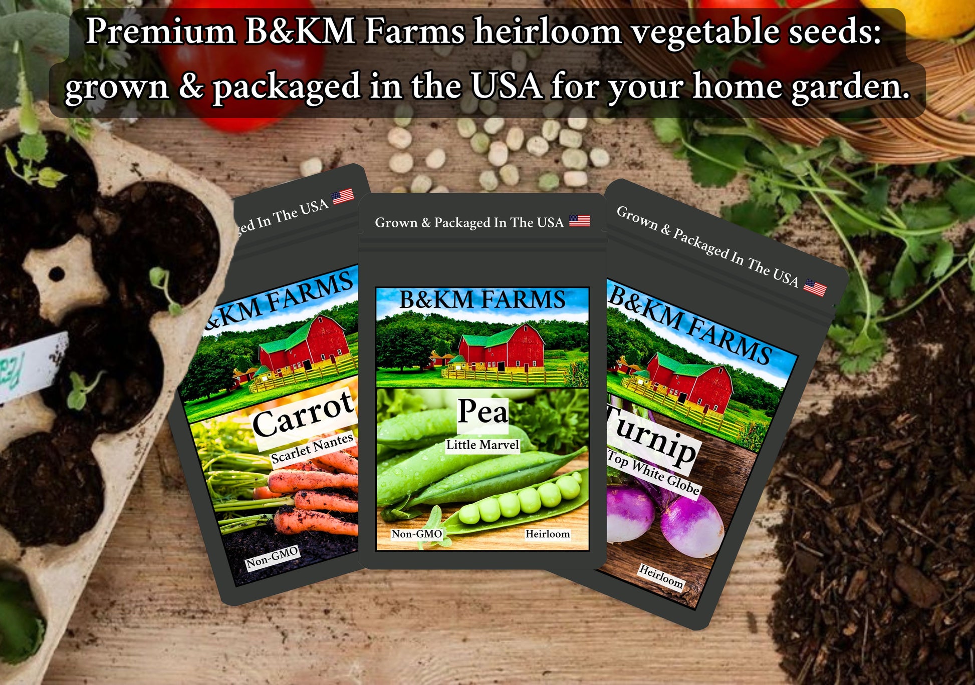 kitchen garden seeds free shipping 35 Varieties 2026 Zone Specific Garden Kit : Guaranteed Success with U – B&KM Farms