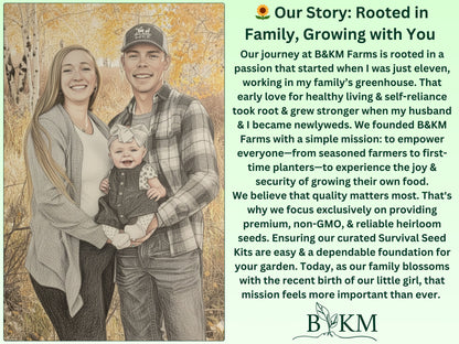 30 Seed Packet Vault: Heirloom, Non-GMO Vegetable Seed Packets