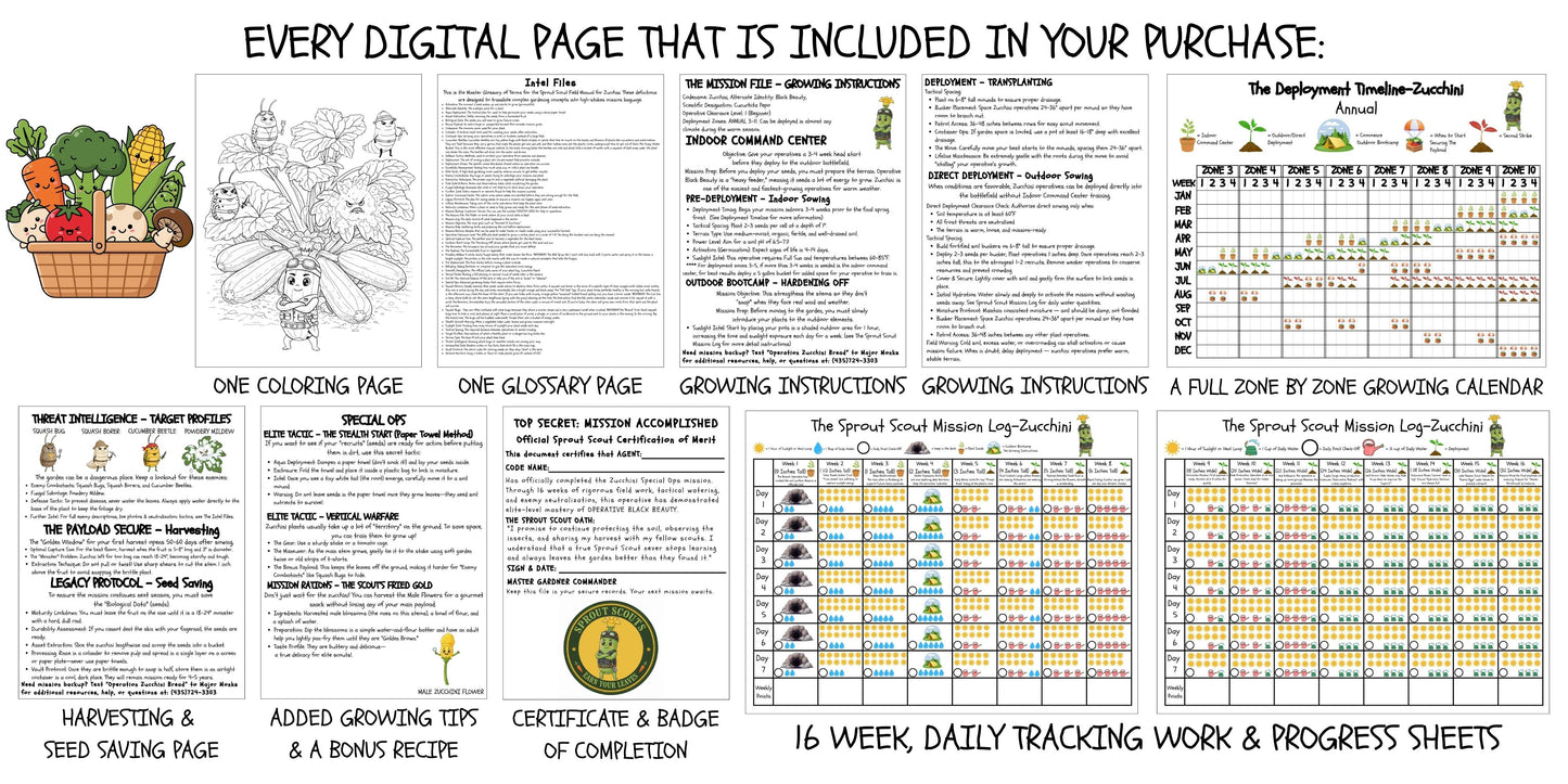 Build Your Own Kids’ "Special Ops" Themed Vegetable Garden (50 Varieties)