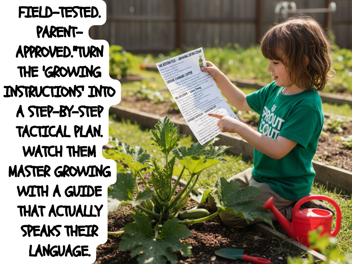 Build Your Own Kids’ "Special Ops" Themed Vegetable Garden (50 Varieties)