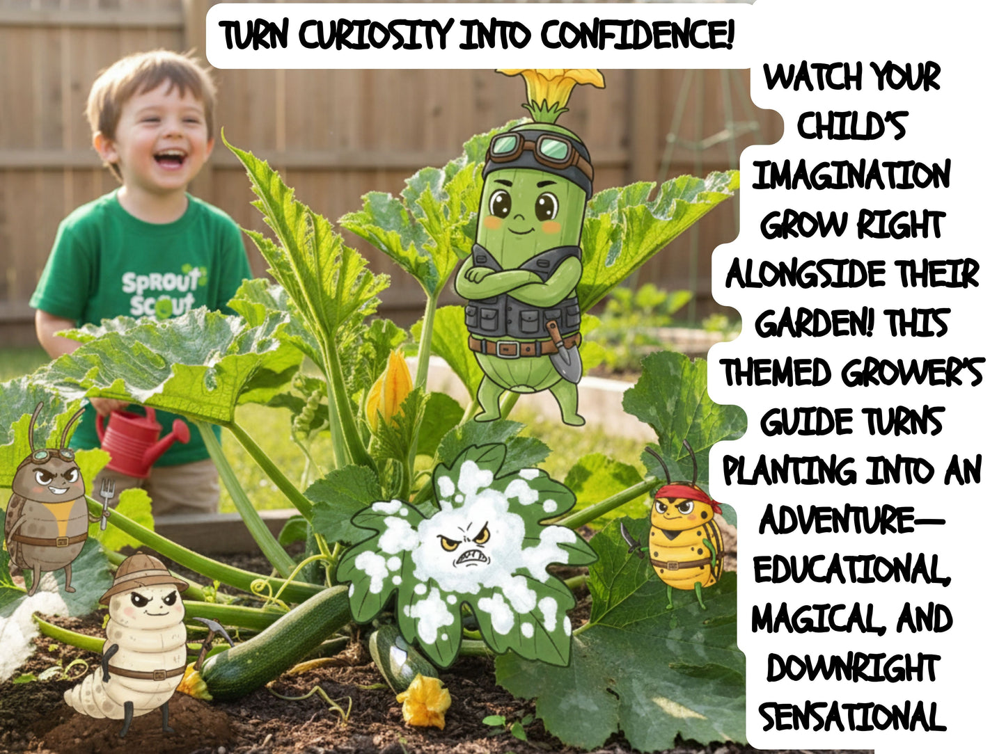 Build Your Own Kids’ "Special Ops" Themed Vegetable Garden (50 Varieties)