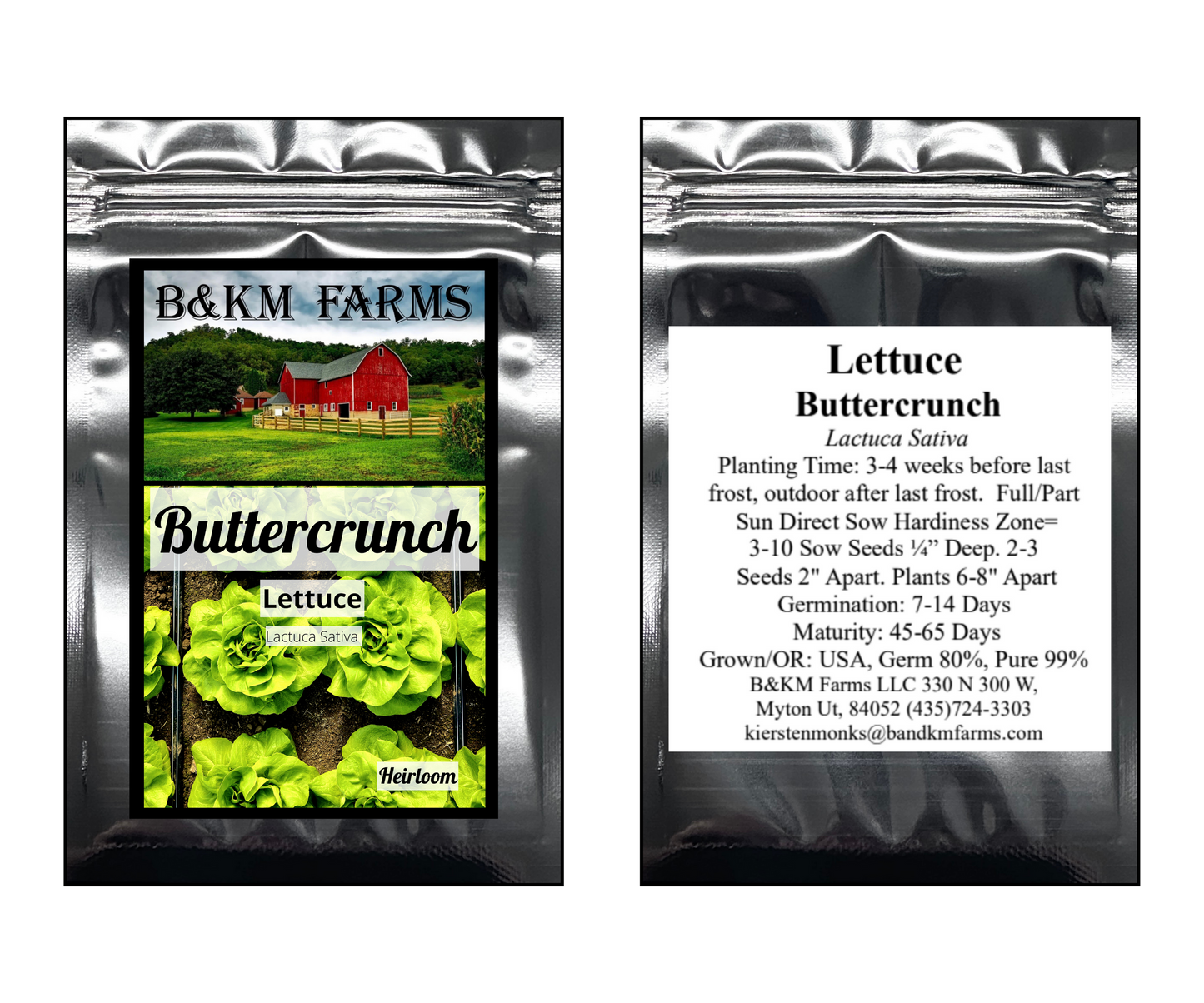 Buttercrunch Vegetable Seeds, Microgreens