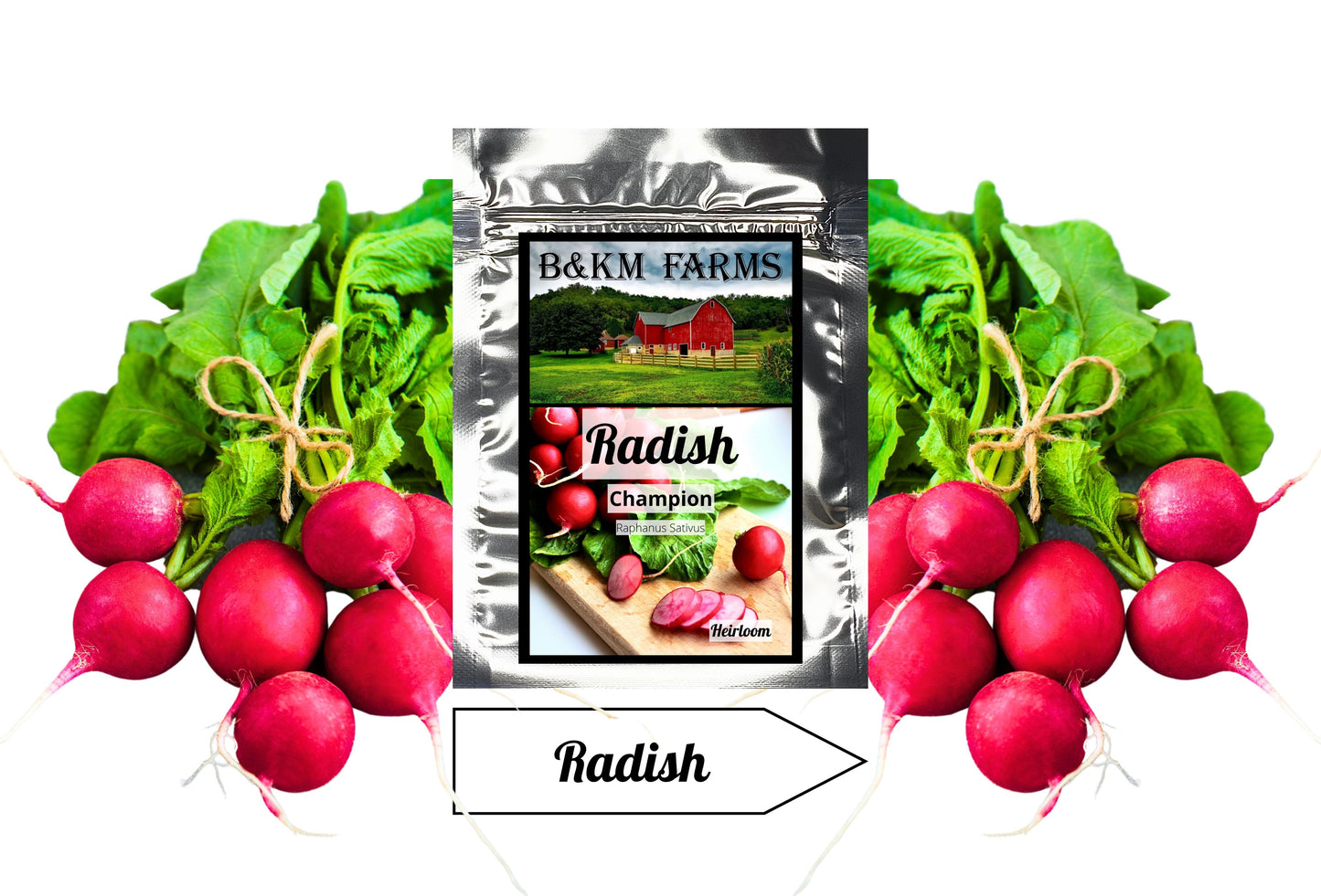 Radish Champion Vegetable Seeds, Microgreens