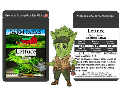 Build Your Own Kids’ "Special Ops" Themed Vegetable Garden (50 Varieties)