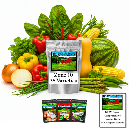 35 Varieties 2026 Zone Specific Garden Kit : Guaranteed Success with USDA Zones 3-10-Matched Seed Collections
