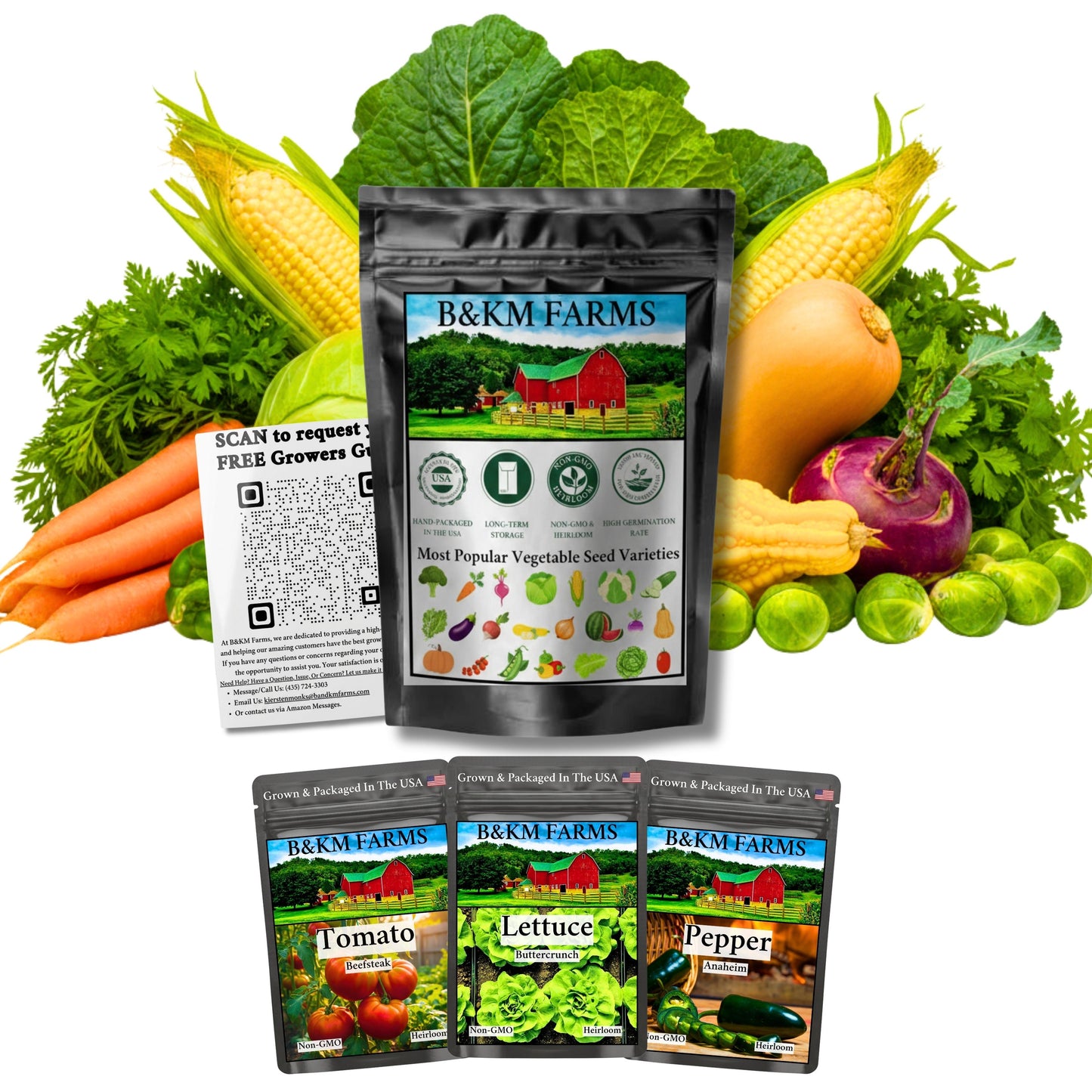 35 Varieties 2026 Zone Specific Garden Kit : Guaranteed Success with USDA Zones 3-10-Matched Seed Collections