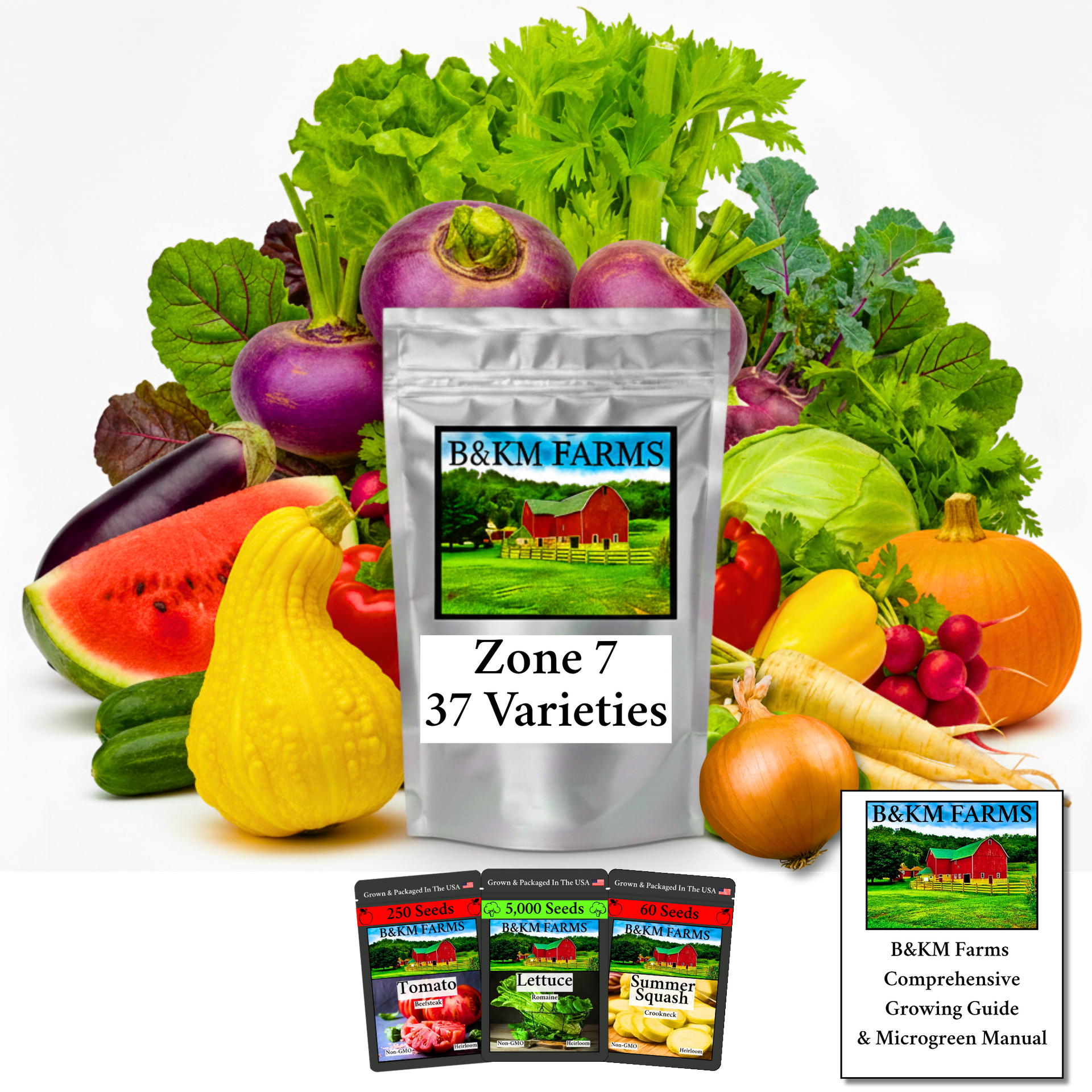 nk lawn and garden seeds 35 Varieties 2026 Zone Specific Garden Kit : Guaranteed Success with U –  B&KM Farms